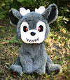 Dark Cryptid Pup Plush Stuffed Toy - CuddlyCryptids - From the Front